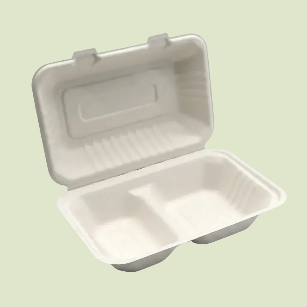 850ml 9"* 6" 2-Comp Clamshell(P)