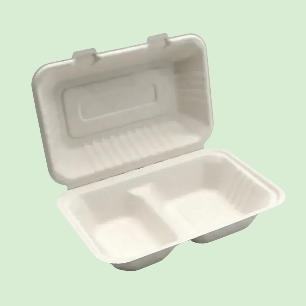 850ml 9"* 6" 2-Comp Clamshell(P)